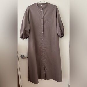 Muni shirt dress with lovely 3/4 sleeves design